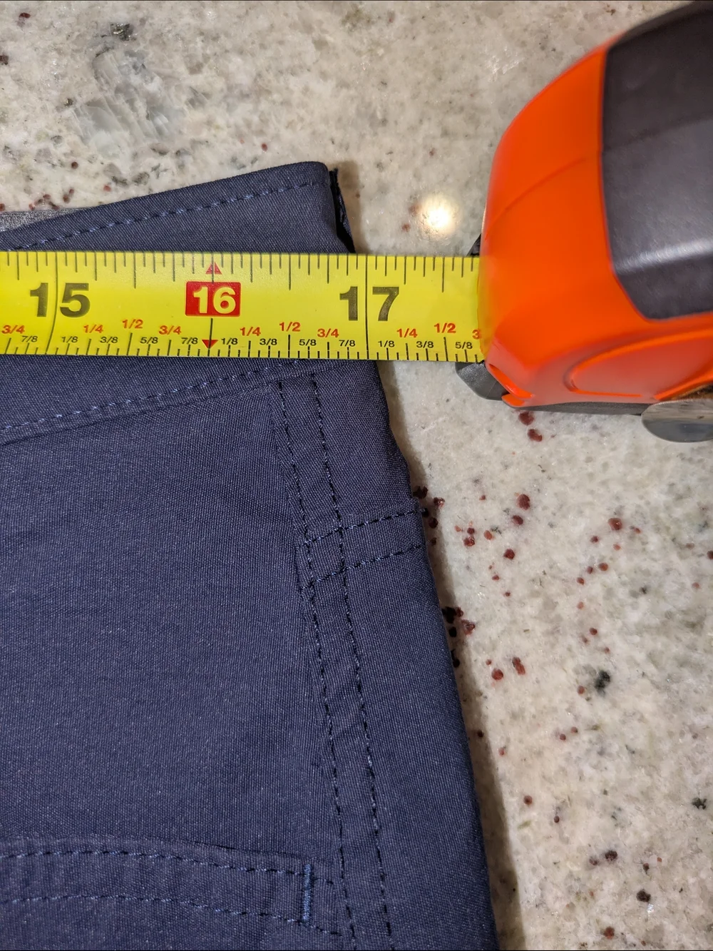Eddie Bauer Men's Fleece Lined Tech Pants 34x32 Navy Stretch Outdoor Hiking